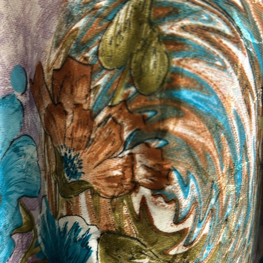 Recycled sari fabric wrap skirt size regular - Picture 3 of 9